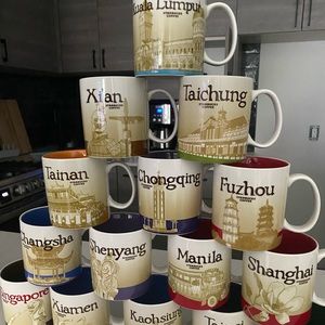STARBUCKS COFFEE MUGS- collectors , gift ,